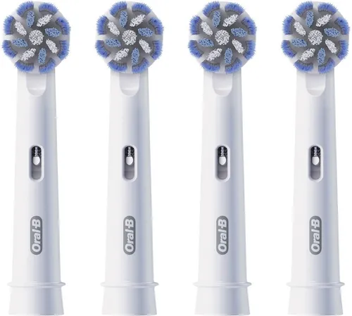 Oral-B Pro Sensitive Clean Aufsteckbürsten - Sanfte Zahnreinigung mit innovativen X-förmigen Borsten für eine gründliche Plaqueentfernung. Ideal für empfindliches Zahnfleisch und kompatibel mit allen wiederaufladbaren Oral-B Zahnbürsten.