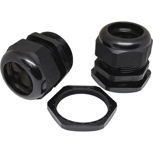 2x Kabelverschraubung M63 PG48 schwarz IP67 metrisch 37-44mm