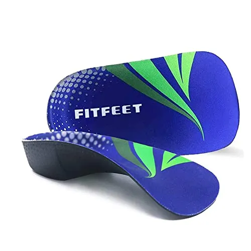 Orthotische Einlegesohlen, 3/4 Hohe Senkfußeinlage für Plattfüße, Plantarfasziitis, Fußermüdung, Fersenkissen für Männer, Frauen, zum Gehen, Laufen, Trainieren, M