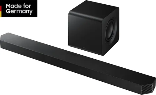 Samsung Q-Serie Soundbar HW-Q810GF mit Subwoofer - Soundbar mit 5.1.2-Kanal-System, Dolby Atmos und DTS:X für ein beeindruckendes Klangerlebnis, ideal für Filmabende und Gaming.