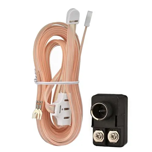 Bingfu FM UKW Zimmerantenne Wurfantenne T-Formation Kabelantenne und 300 auf 75 Ohm F Stecker Transformator Adapter für Verbesserten UKW Stereoempfang