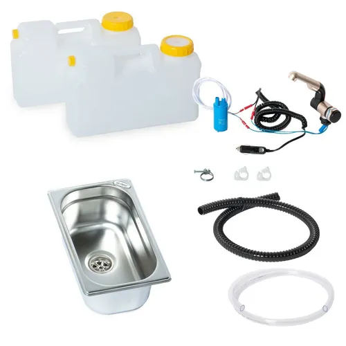 Volt Camping Spüle Spülbecken Ausbauset Wohnmobil T4/5/6 Küche 265x160x100mm 12