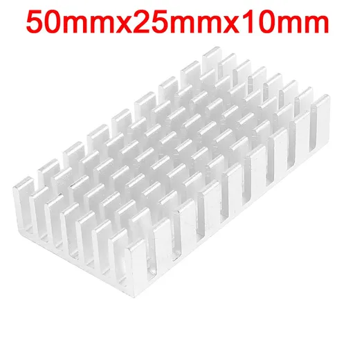 Kühlkörper Aus Cooling Fin, Rechteckig, 50 Mm X 25 Mm X 10 Mm, Mosfet IC