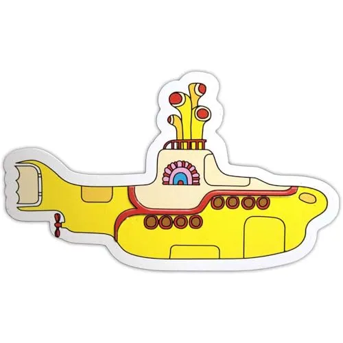 The Beatles Yellow Submarine Embossed Kühlschrankmagnet One Size