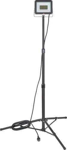 Brennenstuhl JARO 7060 T LED Stativstrahler - Strahler für Arbeitsbeleuchtung mit 50W und 5800lm, robustes Aluminiumgehäuse, höhenverstellbar bis 1,8 m, ideal für Innen- und Außeneinsatz, IP65 Schutzart.