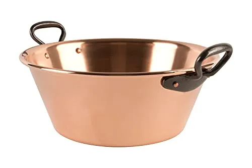 Cuisine Romefort Kupfer Induktion Marmeladentopf Ø 26,5 cm - Kochtöpfe mit optimaler Wärmeverteilung und Induktionsfähigkeit, ideal zum Marmeladekochen. Robuste Griffe aus Gusseisen sorgen für sicheren Halt.