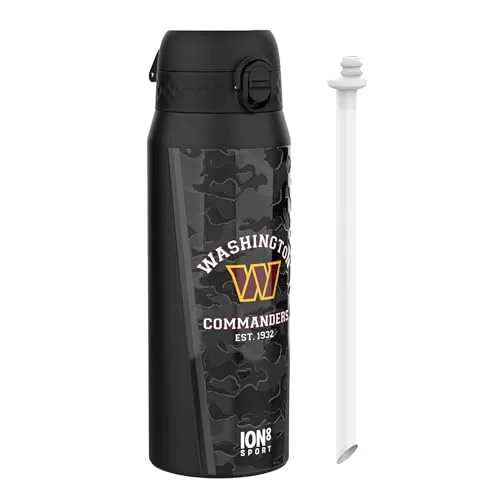 VertriebsArena Trinkflasche Washington Commanders 750ml - Edelstahl-Trinkflasche mit 750ml Fassungsvermögen, ideal für unterwegs. Robustes Design und leichte Handhabung für alle Sportarten.