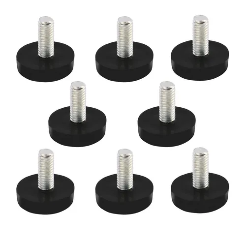 Produktbild Haushalt Schreibtisch Gleiten Ausgleichsfuß M6x15mm Gewinde Schwarz 8Stück