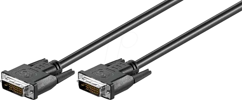 GOOBAY 50851 - DVI Monitor Kabel DVI-D 24+1 Stecker, Dual Link, 2,0 m