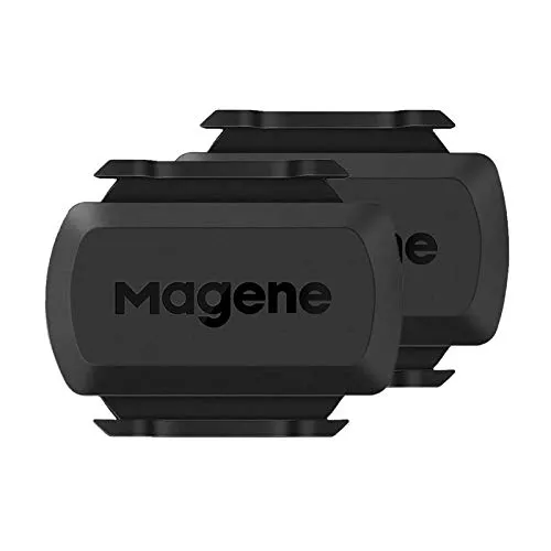 Magene S3 Geschwindigkeits- und Trittfrequenzsensor - Fahrradcomputer mit ANT+ und Bluetooth 4.0, bietet präzise Daten für Geschwindigkeit und Trittfrequenz, lange Akkulaufzeit von bis zu 500 Stunden und einfache Montage.