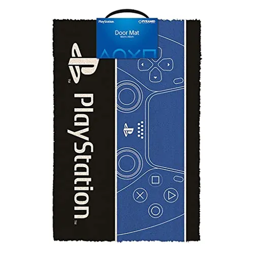 Playstation Fußmatte - X-Ray Section Design - Hochwertige Kokosfaser Fußmatte für Innen und Außen, mit rutschfester Unterseite und ikonischem PlayStation-Controller Design, ideal für Gamer und als Geschenk für Fans.