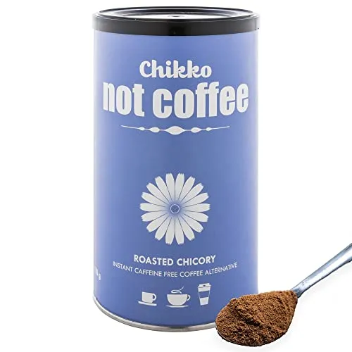 Chikko Not Coffee Zichorienkaffee Bio 150g - Koffeinfreie Instant Alternative zu Kaffee - Ohne Zugesetzten Zucker - 100% Europäische Zutaten - Ohne Zusatzstoffen und Chemikalien