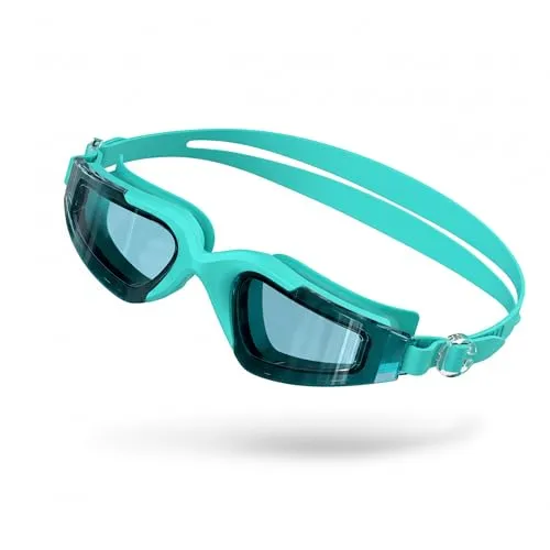 Seaflar Schwimmbrille Herren Damen Mit Anti-Beschlag HD-Linse & UV400-Schutz – Unisex Taucherbrille Erwachsene Jugendliche Wasserdichte 3D-Silikon-Dichtung FüR Strand/Pool-GreenGY