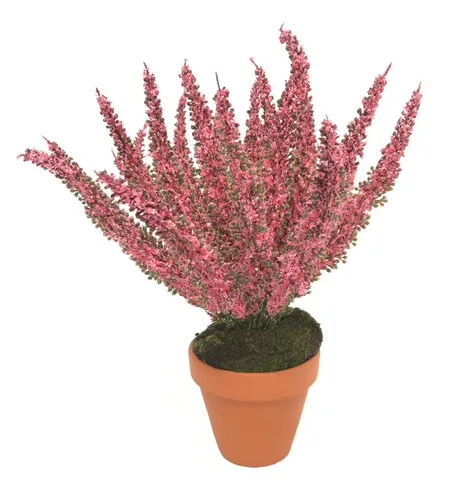 Erika 28cm Kunstpflanzen Rosa -ohne Topf- künstliche Erika Busch Strauch