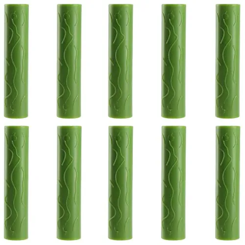 KADAX Gerader Verbinder für Pflanzenstützen, Verbindungsrohr aus hochqualitativem Kunststoff, 10-Teiliger Steckverbinder für Gartenpflanzen (11mm / 10 Stück)