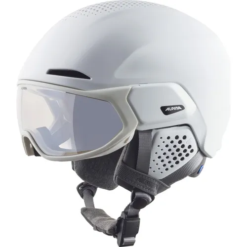 Alpina Alto V Skihelm - Weiß - 55-59 cm - Skihelme & Snowboardhelme, sicherer Schutz mit optimierter Belüftung für maximalen Komfort auf der Piste.