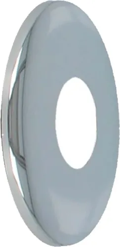 tecuro DESIGN-Hahnrosette (1/2) Ø 22 mm x Ø 60 mm x Höhe 5 mm, Messing verchromt