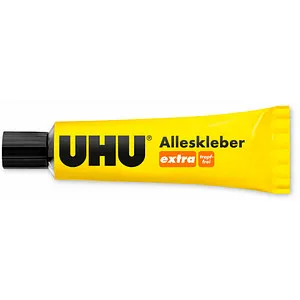 UHU extra Alleskleber 31,0 g - Flüssigkleber für tropffreies und sauberes Kleben, ideal für Papier, Glas, Textilien, Holz und Metall. Perfekt für senkrechte Flächen und wasserfeste Klebungen. Jetzt im Shop bestellen!