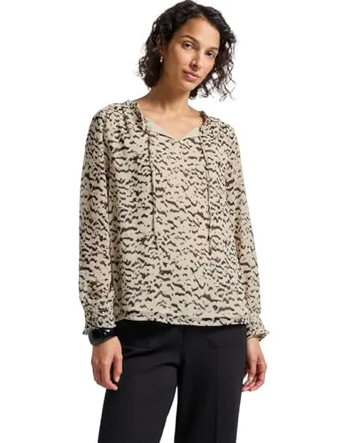 Street One Damen 3411980 Gemusterte Chiffon-Tunika von Street One