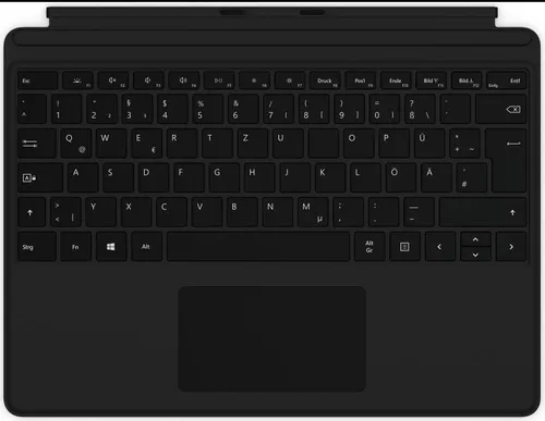 Microsoft Surface Pro X Type Cover Keyboard schwarz - Kompakte Laptoptastatur mit hintergrundbeleuchteten Tasten, ideal für unterwegs und präzise Steuerung