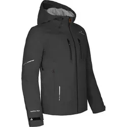 Bergson Regenjacke SKIEN THERMO Herren Regenjacke, leicht wattiert, recycelt, 20000 mm Wassersäule, N schwarz normal | 66