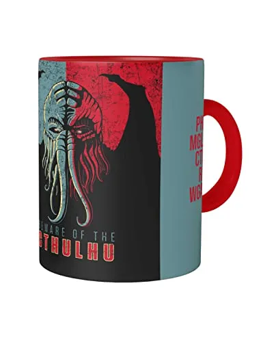 Urban Backwoods Beware Of The Cthulhu Tasse Mit Spruch Kaffeetasse