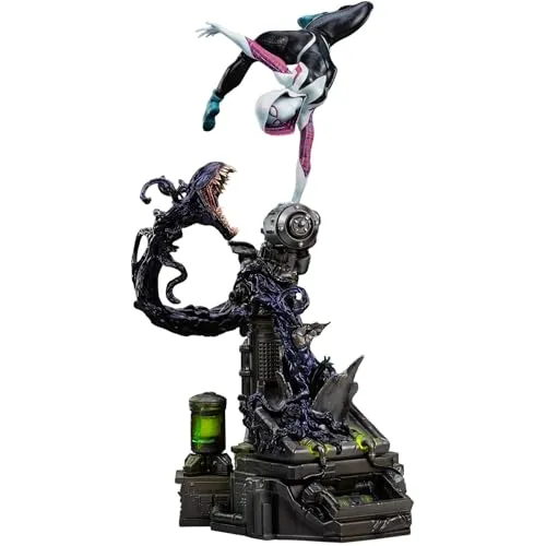 Iron Studios Spider-Man vs Villains Art Scale Statue 1/10 Ghost Spider - Offiziell lizenzierte Resin-Statue von Iron Studios im Maßstab 1/10, ca. 34 cm groß. Ideal für Sammler und Fans von Action- und Spielzeugfiguren.