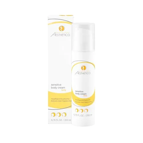 Aesthetico Sensitive Body Cream 200 ml - Körperpflege mit beruhigender Formel, ideal für empfindliche Haut und sorgt für intensive Feuchtigkeit.