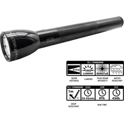 MAGLITE® ML300L 4D LED Taschenlampe - Taschenlampen mit 1002 Lumen, extrem langer Brenndauer von 434 Stunden und verstellbarem Fokus – ideal für Outdoor-Abenteuer und Notfälle.