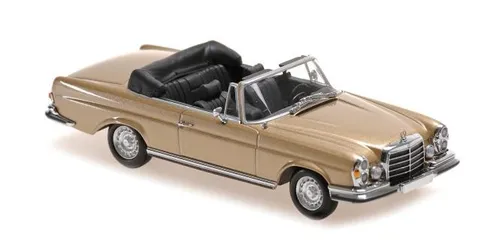 Minichamps MERCEDES-BENZ 280 SE 3.5 CABRIO - 1970 - GOLD MET. 940038130 - Modellbau, Spur 1:43, detailgetreues Sammlermodell des klassischen Cabrios, ideal für Liebhaber und Sammler.