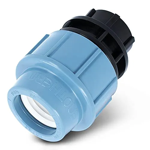 PE Rohr Kupplung Verschraubung PN16 (40 mm x 1 1/2'' IG) Klemmverbinder Fitting Verbinder Garten Bewässerungssystem Sprinklersystem