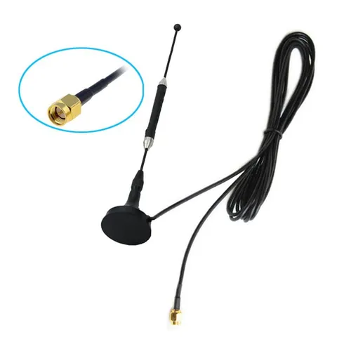 Bolwins G55C 12dbi SMA LTE 4G Antenne Antennenkabel Signalverstärker Standfuss WLAN-Antenne (LTE / 4G Empfang, für 4G USB-Modem & Router, Verstärkung: 12 dB), SMA-Stecker, 800–2700 MHz Breitband, Hohe Signalverstärkung