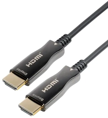 Maxtrack HDMI-Kabel C508-30M - 4K UHD, 30m - HiFi-Kabel: Aktives optisches HDMI 2.0 Kabel für verlustfreie 4K UHD-Signale mit bis zu 18 Gbit/s, ideal für Fernseher, Monitor oder Beamer.