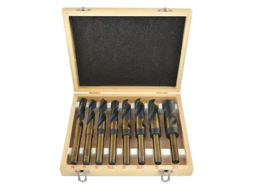 HSS Spiralbohrer Satz - Kobalt Metall Bohrer Set 14-25,5mm - Bohrer, HSS-Co mit 5% Kobalt für hohe Härte und Langlebigkeit, ideal für präzises Bohren in Metall.