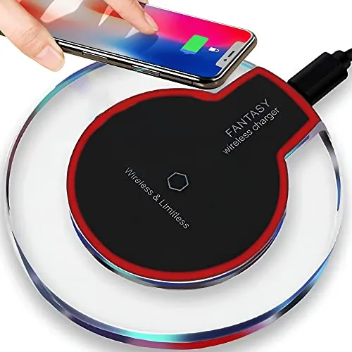 Produktbild Retoo Ladestation Induktive Ladegerät Kabellos für Smartphones, Ladepad Kompatibel für Phone 12/11 PRO/X / 13, Watch, Qi Induktionsladegerät, Wireless Charger 5V 1A