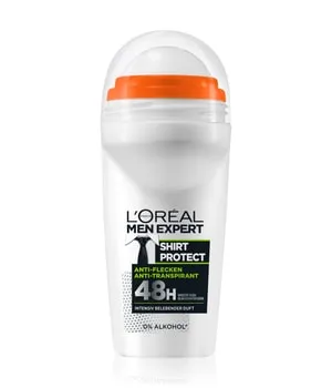 L'Oréal Men Expert Shirt Control Anti-Transpirant Roll-On 50 ml - Deodorant für bis zu 48 Stunden Trockenschutz, speziell gegen Schweißflecken entwickelt, ideal für Beruf, Sport und Dates.