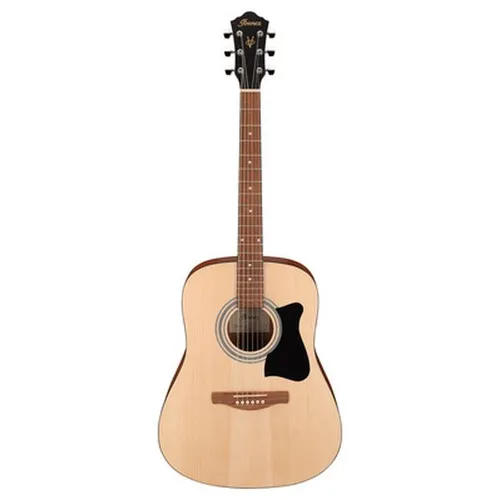 Ibanez V50NJP-OPN Jam Pack B-Stock - Dreadnought Westerngitarre - B-Stock Dreadnought Westerngitarre im Jam Pack mit Tuner, Gig Bag und mehr; ideal für Einsteiger und bietet hervorragenden Klang mit robustem Meranti-Korpus.