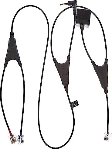 Jabra Kabel EHS für Alcatel 80x9 Serie - Kopfhörer-Zubehör für nahtlose Integration, ermöglicht einfache Anrufannahme und -beendigung direkt am Headset.