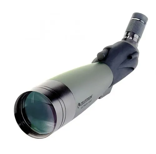 Celestron Spektiv Ultima 100 - 45° Einblickwinkel - Ferngläser mit 100 mm Refraktor-Spektiv und MC-vergüteter Optik für klare Sicht bis 66-fache Vergrößerung. Ideal für Naturbeobachtungen und Astronomie.