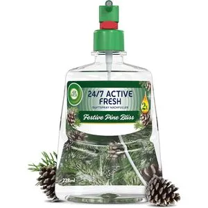 Airwick Raumduft Active Fresh, Duftspray, 228ml, Nachfüller, aerosolfrei, Festive Pine