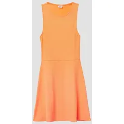 s.Oliver Minikleid Kleid Ausgestelltes Kleid aus Rippware orange XL (176)