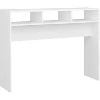 vidaXL Konsolentisch Weiß 105x30x80 cm - Drohnen-Zubehör: Moderner Konsolentisch aus hochwertigem Holzwerkstoff, ideal für Ordnung im Eingangsbereich und leicht zu reinigen.