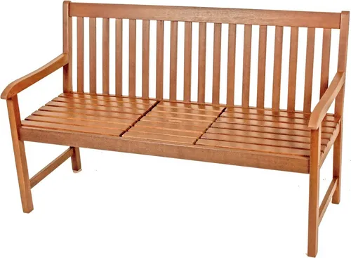 Gartenbank PADANG mit hochklappbarem Tisch aus 100% Eukalyptus - Gartenbänke mit integriertem Tisch, ideal für romantische Picknicks zu zweit. Hergestellt aus FSC-zertifiziertem Eukalyptusholz für hohe Widerstandsfähigkeit und lange Haltbarkeit.