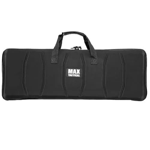 MAX Tactical Soft Case Waffentasche – Gewehrkoffer Hybrid aus leichtem Eva Hartschaum – Abschließbares Gewehrfutteral Transport – Universal Transportkoffer mit Waben-Schaumstoff