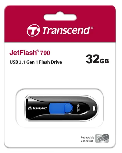 Produktbild USB-Stick 32GB Transcend JetFlash 790 USB3.0 Black