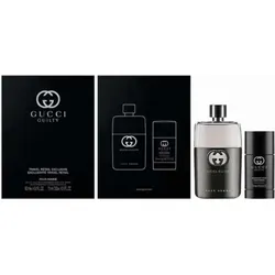 Gucci Guilty Pour Homme Set 90 ml EDT Spray + Deo Stick 75 ml - Herrenparfüm Set mit 90 ml Eau de Toilette und 75 ml Deo Stick, perfekt für den modernen Mann, der seinen Duft den ganzen Tag genießen möchte.
