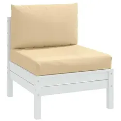 vidaXL Sitzauflage Palettenkissen 2-tlg. Melange Beige - Hochwertige Auflagen für Gartenmöbel, UV-beständig und mit ultraweicher Polsterung für optimalen Sitzkomfort. Ideal für drinnen und draußen!