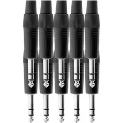 Pronomic JPLUG Black Stereo-Klinkenstecker 10er Pack von Pronomic