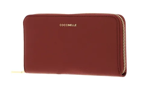 COCCINELLE Geldbörse Metallic Soft, aus echtem Rindsleder von Coccinelle