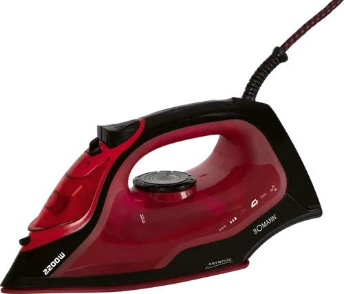 Bomann Dampfbügeleisen Keramiksohle DB6035CB sw/rt